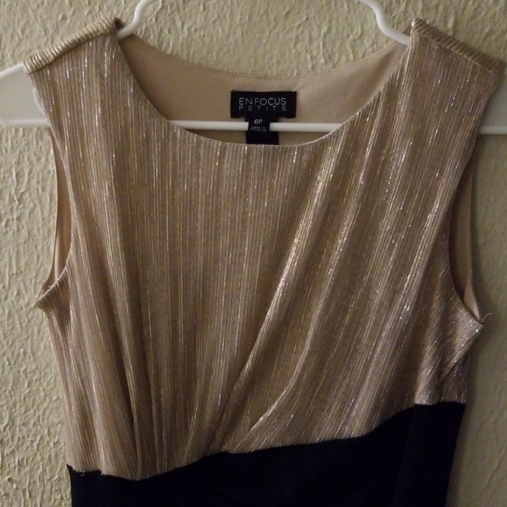 🔷️FINAL PRICE🔷️Champagne and black dress. - Picture 2 of 5